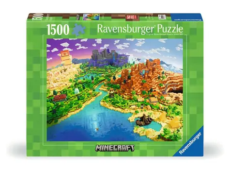 Ravensburger Minecraft: Svet Minecraftu / 1500 dielikov / od 14 rokov
