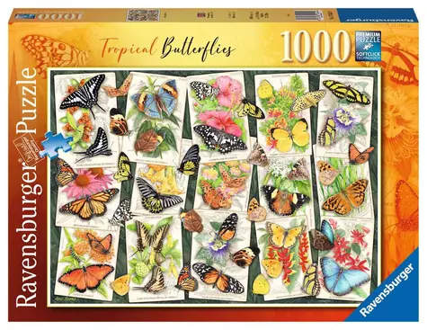 Ravensburger Tropickí motýle / 1000 dielikov / od 14 rokov