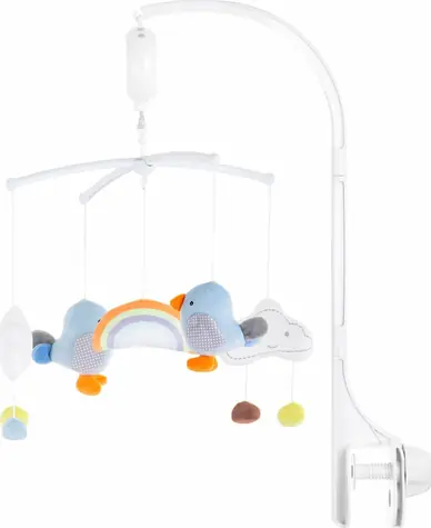 CHIPOLINO Hudobný závesný kolotoč Dúha / 0 - 5 mesiacov