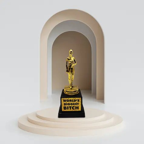 Mad Monkey Trophy - "World's Biggest Bitch"