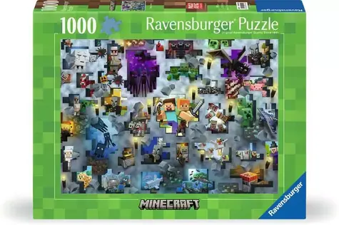 Ravensburger Challenge Puzzle: Minecraft / 1000 dielikov / od 14 rokov