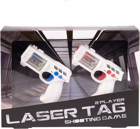 Fizz Laserové pištole 2 ks biela 