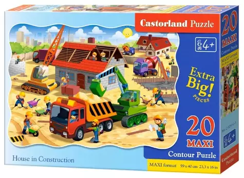 Castorland Stavba domu MAXI / 20 dielikov / od 4 rokov