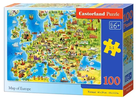Castorland 111060 Mapa Európy / 100 dielikov / od 6 rokov