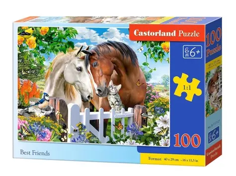 Castorland 111121 Najlepší priatelia / 100 dielikov / od 6 rokov