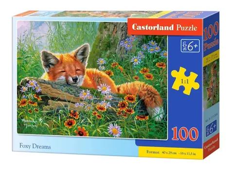 Castorland 111244 Líščie snívanie / 100 dielikov / od 6 rokov