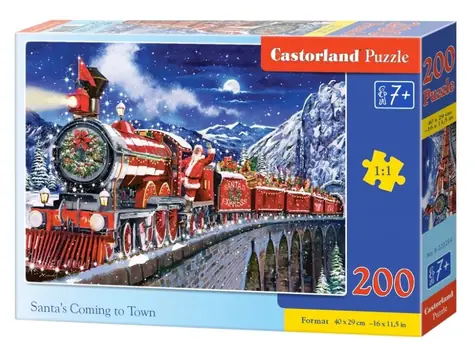 Castorland 222254 Santov príchod / 200 dielikov / od 7 rokov