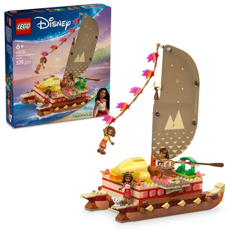 LEGO® Disney™ 43270 Vaiana a dobrodružstvo na kanoe / Počet dielikov: 529 / od 6 rokov