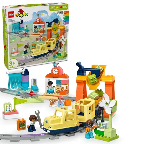 LEGO® DUPLO® 10428 Veľký interaktívny komunitný vláčik / Počet dielikov: 103 / od 3 rokov