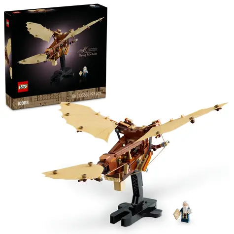 LEGO® Icons 10363 Lietajúci stroj Leonarda da Vinciho / Počet dielikov: 493 / od 18 rokov