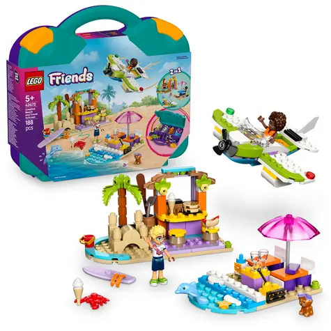 LEGO® Friends 42672 Kreatívny plážový a cestovný kufrík / Počet dielikov: 188 / od 5 rokov