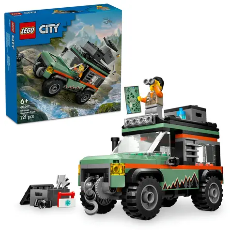 LEGO® City 60447 Terénne horské nákladné auto 4x4 / Počet dielikov: 221 / od 6 rokov