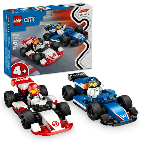 LEGO® City 60464 Závodné vozidlá F1® Williams Racing a Haas F1® / Počet dielikov: 92 / od 4 rokov / dopredaj