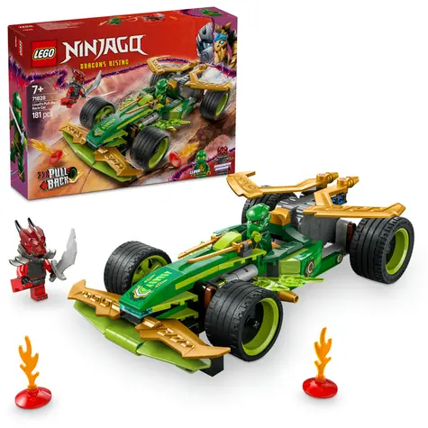 LEGO® NINJAGO® 71828 Lloydovo závodné auto s naťahovacím motorom / Počet dielikov: 181 / od 7 rokov
