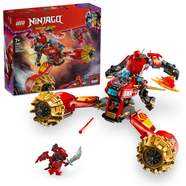 LEGO® NINJAGO® 71830 Kaiov búrny jazdec a robot / Počet dielikov: 333 / od 7 rokov