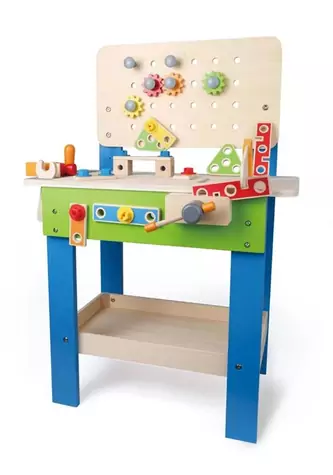 Hape Veľký drevený ponk s náradím / od 3 rokov