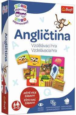 Trefl - Hra - Vzdelávacia hra Malý objaviteľ: Angličtina / 1 až 4 hráči / od 3 rokov