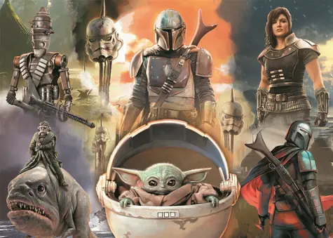 Trefl - Puzzle - The Mandalorian: Pripravený na boj / 200 dielikov / 48 x 34 cm / vek 7+