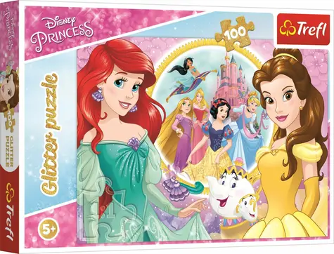 Trefl - Puzzle - Trblietavé: Disney princeznej / 100 dielikov / 48 x 34 cm / vek 5+
