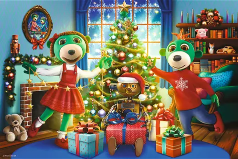 Trefl - Puzzle - Treflíci v zime / 100 dielikov / 41 x 27.8 cm / vek 5+