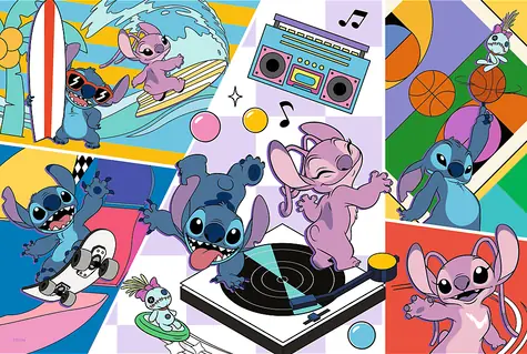 Trefl - Puzzle - Lilo&Stitch: Spomienky / 100 dielikov / 41 x 27.8 cm / vek 5+