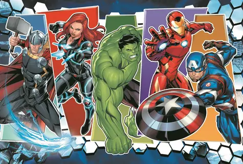 Trefl - Puzzle - Avengers: Neporaziteľní / 60 dielikov / 33 x 22 cm / vek 4+