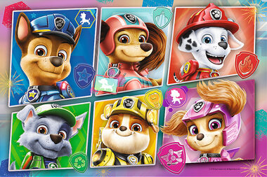 Trefl - Puzzle - Tlapková patrola vo filme: Priatelia pripravení na akciu / 60 dielikov / 33 x 22 cm / vek 4+