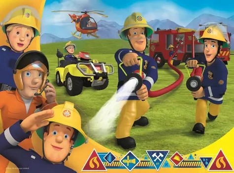 Trefl - Puzzle - Požiarnik Sam zasahuje / 30 dielikov / 27 x 20 cm / vek 3+