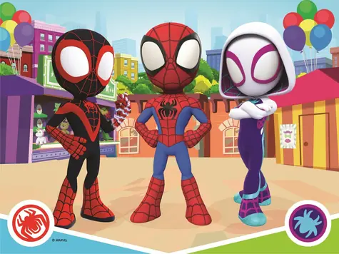 Trefl - Puzzle - Spidey a jeho úžasní priatelia / 30 dielikov / 27 x 20 cm / vek 3+