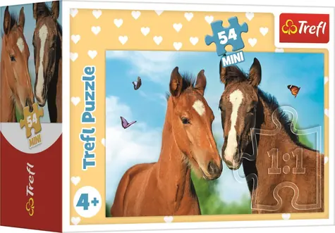 Trefl - Puzzle - Roztomilé zvieratká: Pár koní / 54 dielikov / 20 x 13 cm / vek 4+