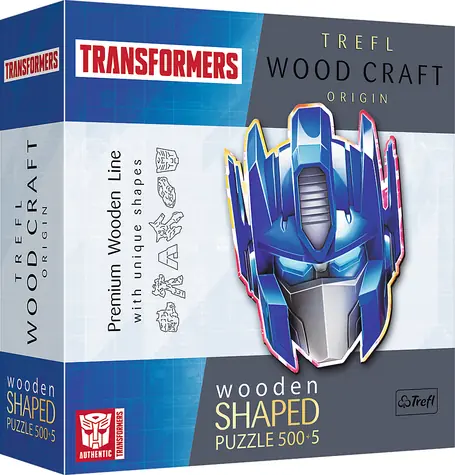 Trefl Wood Craft Origin - Puzzle - Transformers: Optimus Prime / 505 dielikov / 39.4 x 51.9 cm / vek 14+