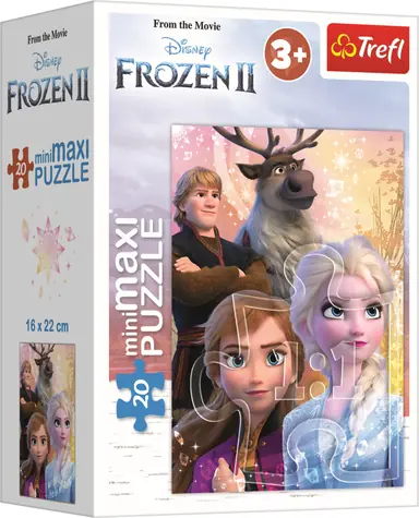 Trefl - Puzzle - Ľadové kráľovstvo 2: Priateľstvo / 20 dielikov / 22 x 16 cm / vek 3+