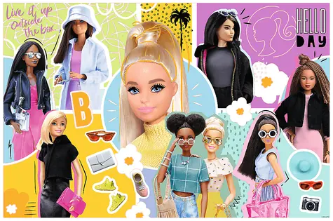 Trefl - Puzzle - Tvoja obľúbená Barbie / 300 dielikov / 60 x 40 cm / vek 8+