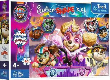 Trefl - Puzzle - Super Shape XXL Tlapková Patrola vo veľkofilme / 60 dielikov / 60 x 40 cm / vek 4+
