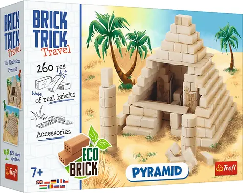 Trefl - Stavebnica - BRICK TRICK Travel: Pyramída M / 260 dielov / vek 7+