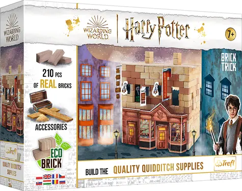 Trefl - Stavebnica - BRICK TRICK Harry Potter: Prvotriedne potreby pre metlobal M / 210 dielov / vek 8+
