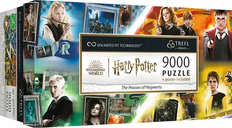 Trefl - Puzzle - UFT Harry Potter: Rokfortské koľaje / 9000 dielikov / 198.6 x 92.8 cm / vek 12+
