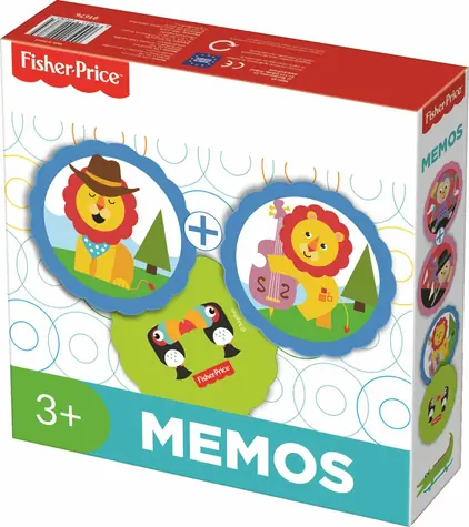 Trefl - Pexeso - Zvieratká Fisher-Price / 20 minút / 2-4 hráčov / vek 3+