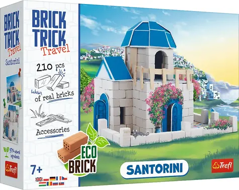 Trefl - Stavebnica - BRICK TRICK Travel: Santorini M / 260 dielov / vek 7+
