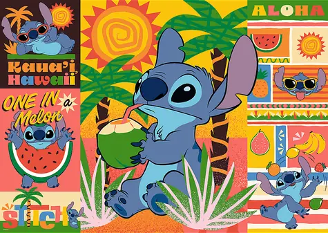 Trefl - Puzzle - Lilo&Stitch: Dovolenka so Stitchom / 500 dielikov / 48 x 34 cm / vek 10+