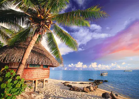 Trefl - Puzzle - Ostrov Bora-Bora / 500 dielikov / 48 x 34 cm / vek 10+