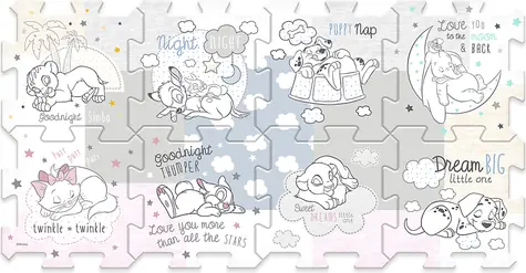 Trefl - Puzzle - Penové puzzle Disney postavičky / 117 x 60 cm / vek 0+