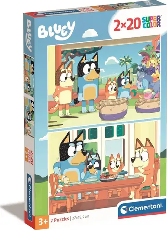 Clementoni PUZZLE Bluey / 2x20 dielikov / od 3 rokov