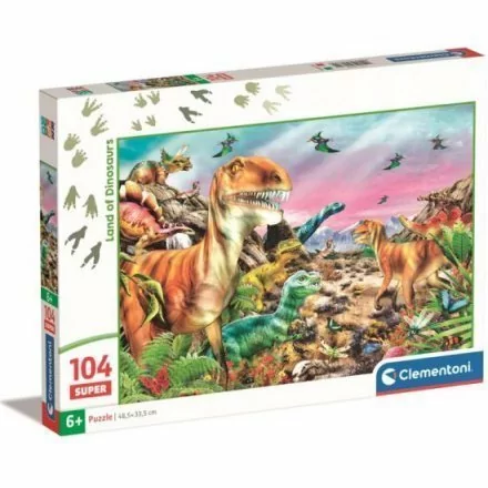 Clementoni PUZZLE Krajina dinosaurov / 104 dielikov / od 6 rokov 