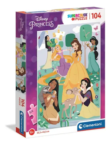 Clementoni PUZZLE Disney princeznej / 104 dielikov / od 6 rokov
