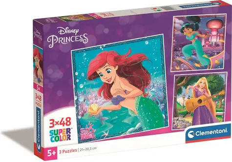 Clementoni PUZZLE Disney princeznej / 3x48 dielikov / od 5 rokov