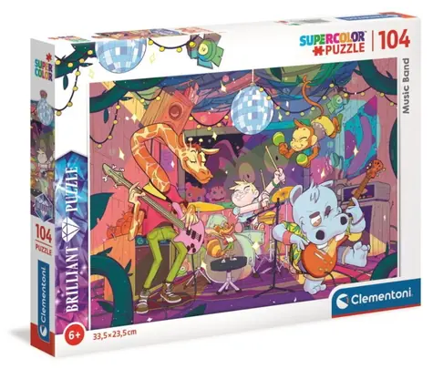 Clementoni Brilliant PUZZLE Hudobná skupina / 104 dielikov / od 6 rokov