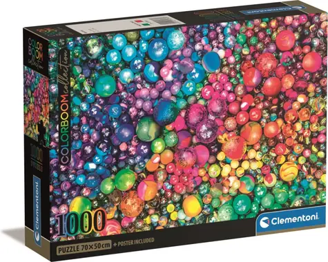 Clementoni PUZZLE ColorBoom: Nádherné guličky / 1000 dielikov / od 10 rokov