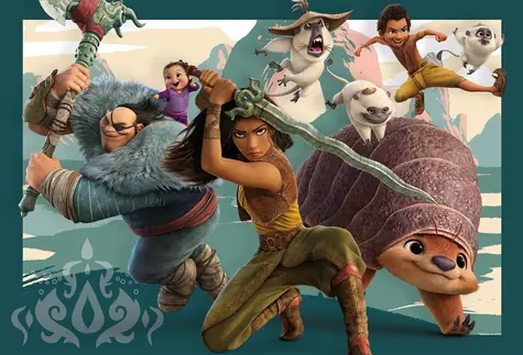 Clementoni PUZZLE Raya a drak MAXI / 104 dielikov / od 4 rokov