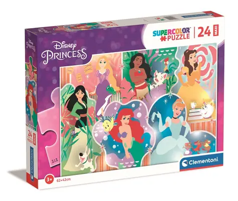 Clementoni PUZZLE Disney princeznej MAXI / 24 dielikov / od 4 rokov